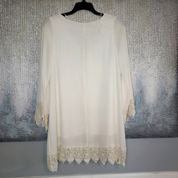 SAGE Flowy Cream Dress - Picture 3 of 8